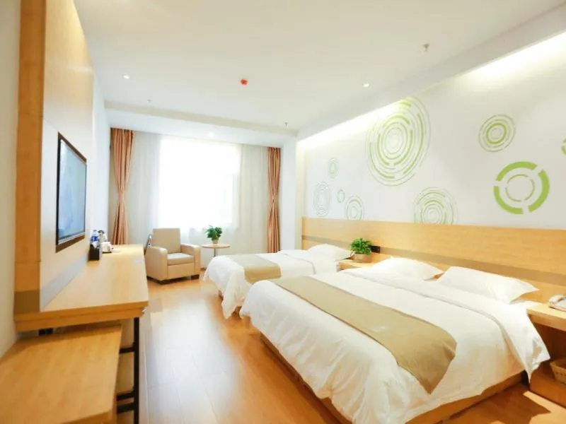 Bed in GreenTree Inn Jin Intermediary Resting Dingyang West Road Express Hotel