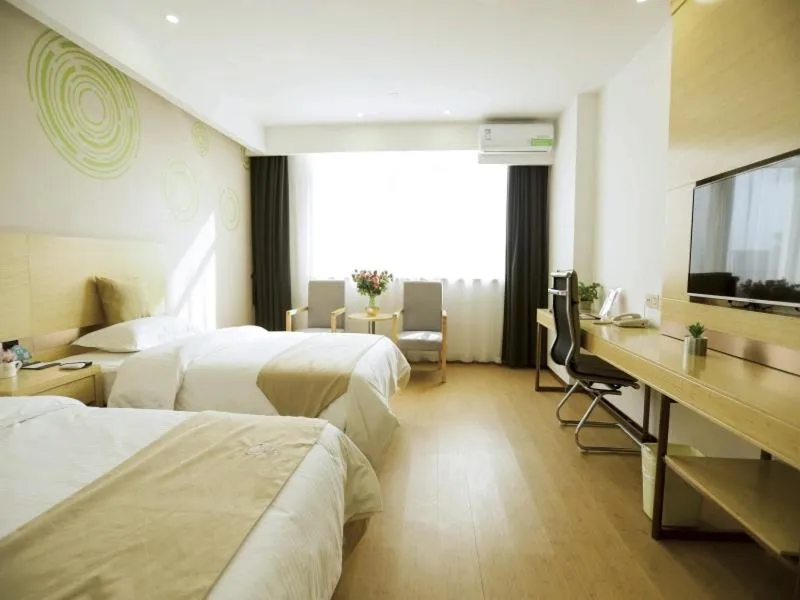 Bed in GreenTree Inn Xuzhou Economic Development Zone Da Miaozhen Business Hotel