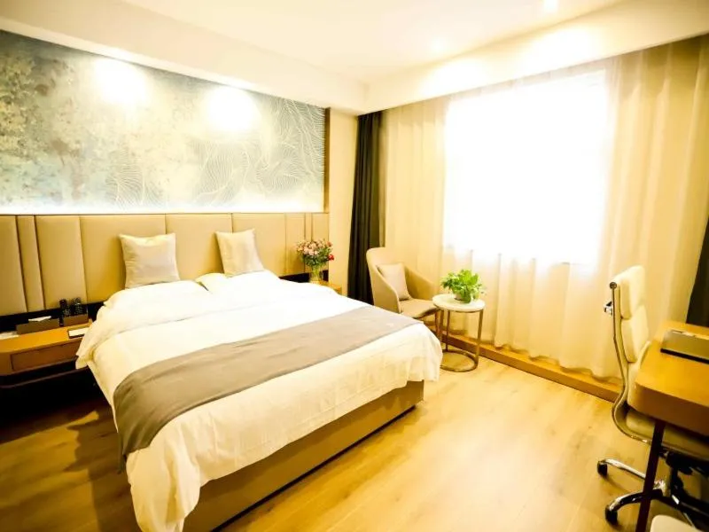 Bed in GreenTree Inn Xuzhou Economic Development Zone Da Miaozhen Business Hotel