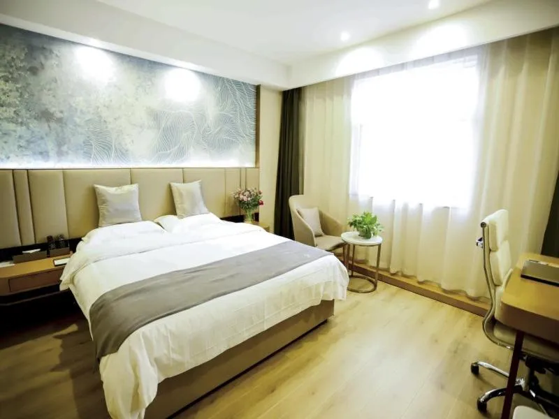 Bed in GreenTree Inn Xuzhou Economic Development Zone Da Miaozhen Business Hotel