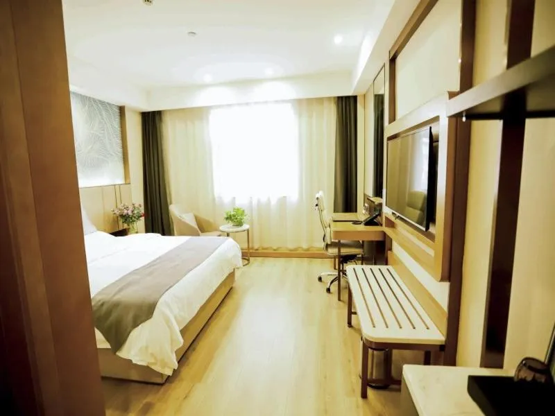 Bed in GreenTree Inn Xuzhou Economic Development Zone Da Miaozhen Business Hotel