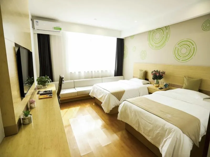 Bed in GreenTree Inn Xuzhou Economic Development Zone Da Miaozhen Business Hotel