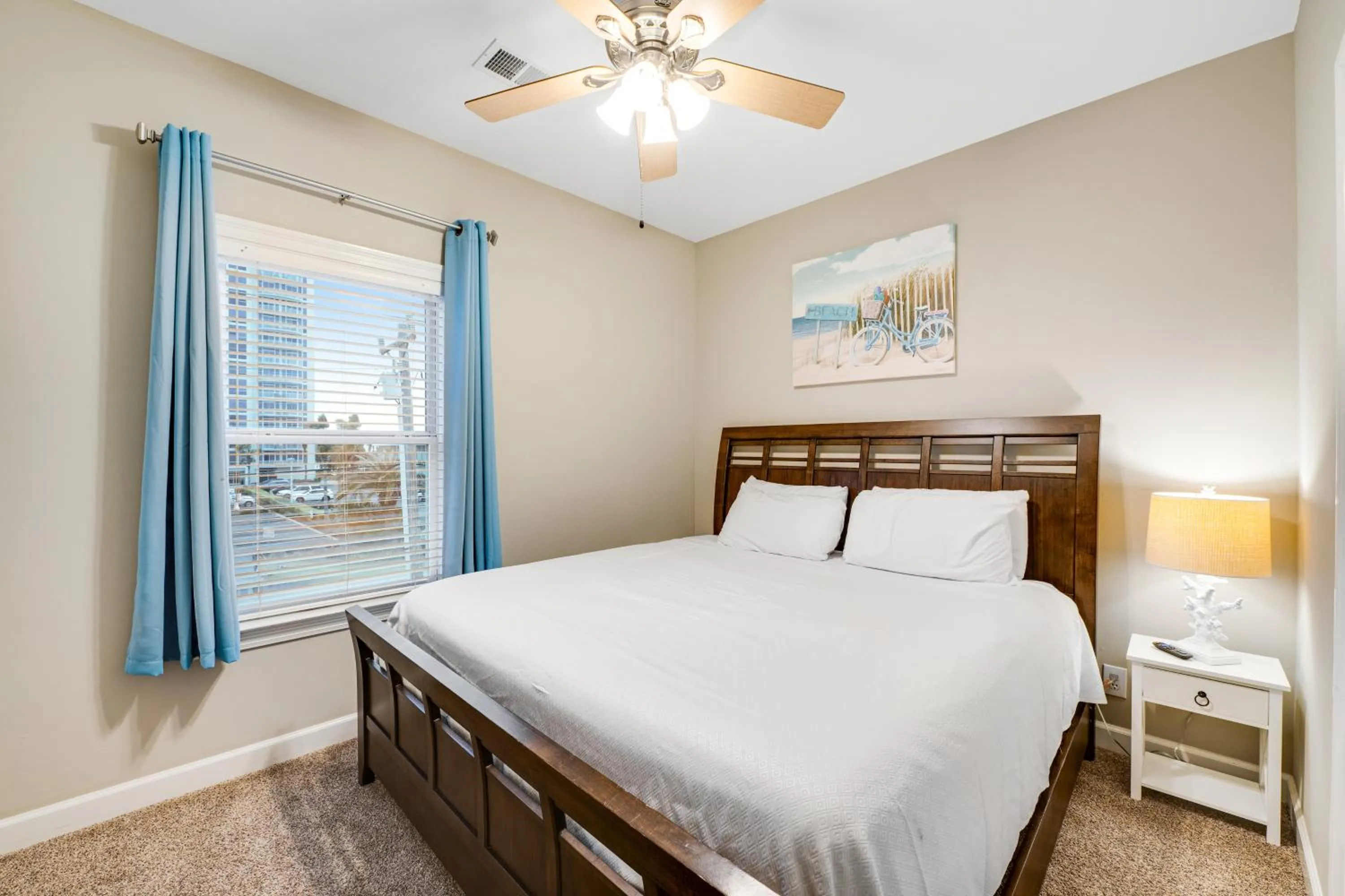Bed in Wave Dancer by Meyer Vacation Rentals