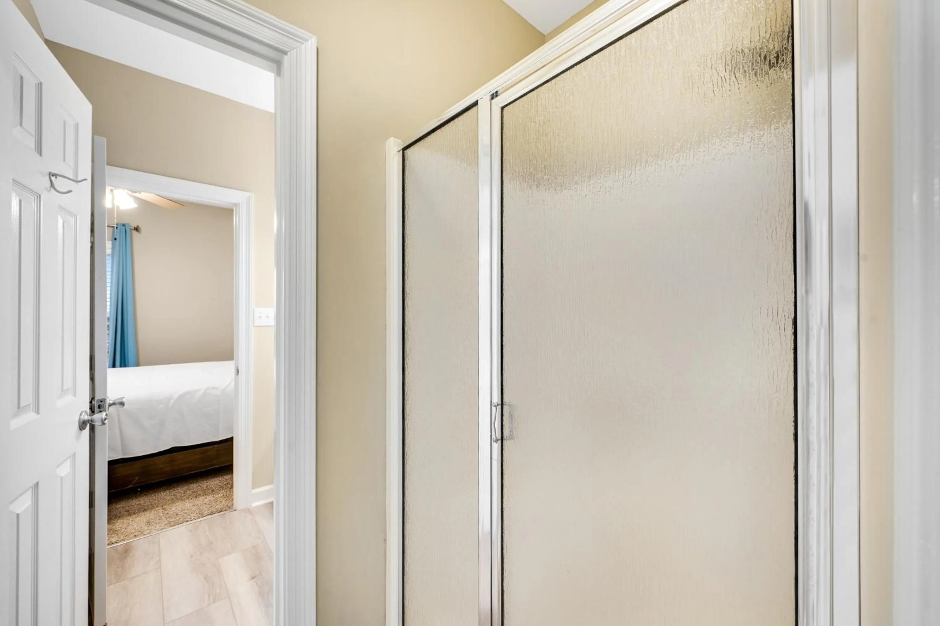 Bed in Wave Dancer by Meyer Vacation Rentals