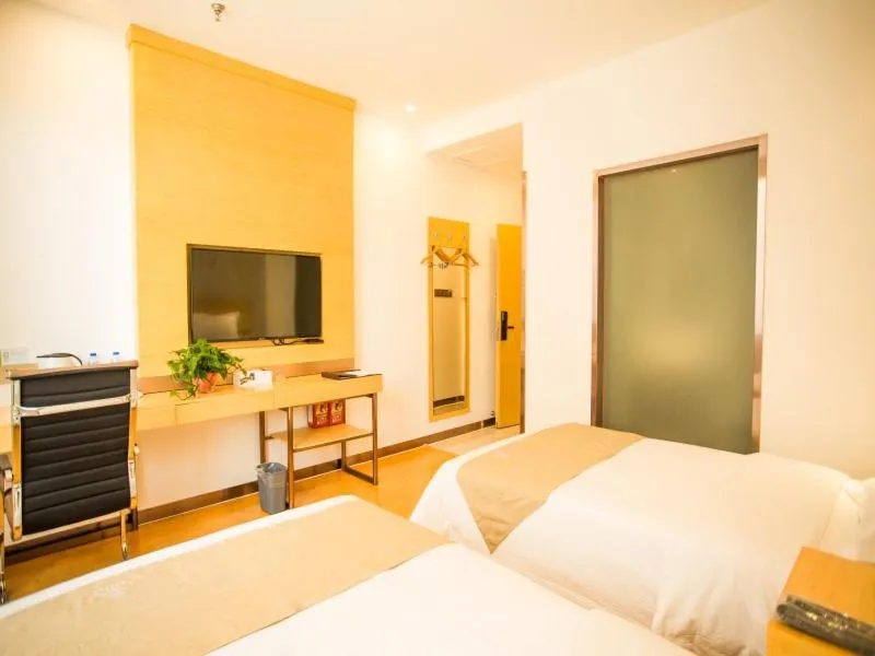 Bed in GreenTree Inn Jinzhong Yuci Old Town Express Hotel