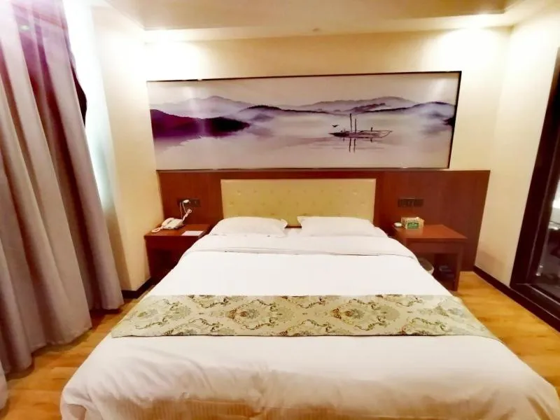 Bed in GreenTree Alliance Changzhou Jintan District Dongmen Street Hotel Hotel