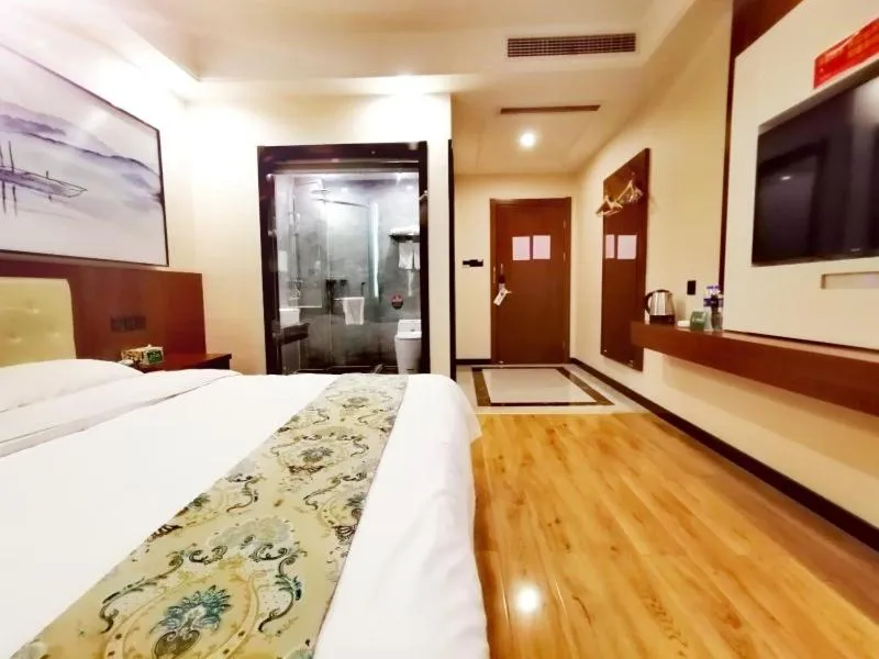Bed in GreenTree Alliance Changzhou Jintan District Dongmen Street Hotel Hotel