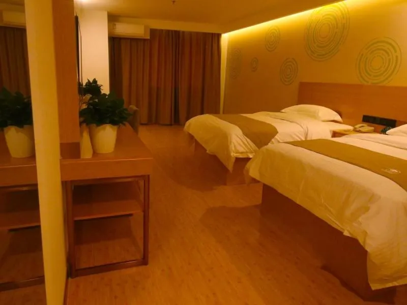 Bed in GreenTree Inn Texas Linyi County Jibei Bus Terminal Express Hotel