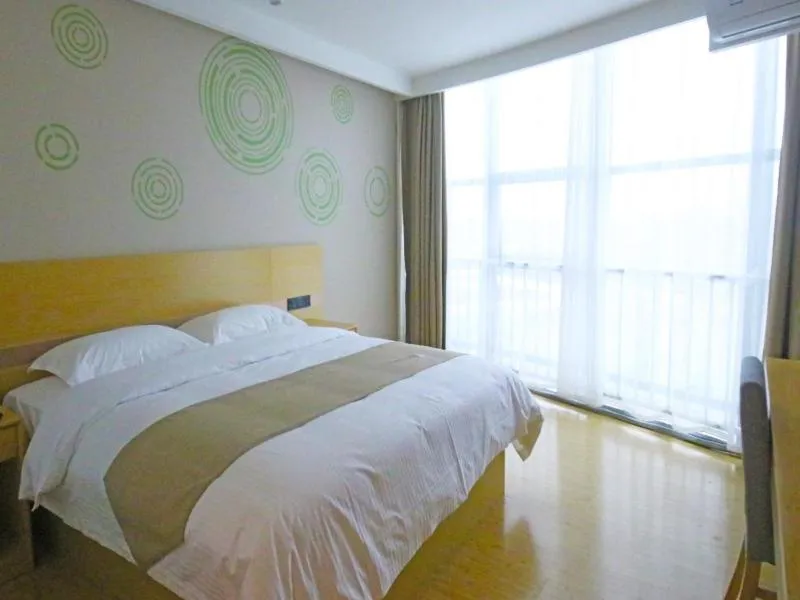 Bed in GreenTree Inn Texas Linyi County Jibei Bus Terminal Express Hotel