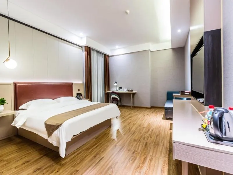 Bed in Gya Hangzhou Linan Qingshan Lake Science City Hotel