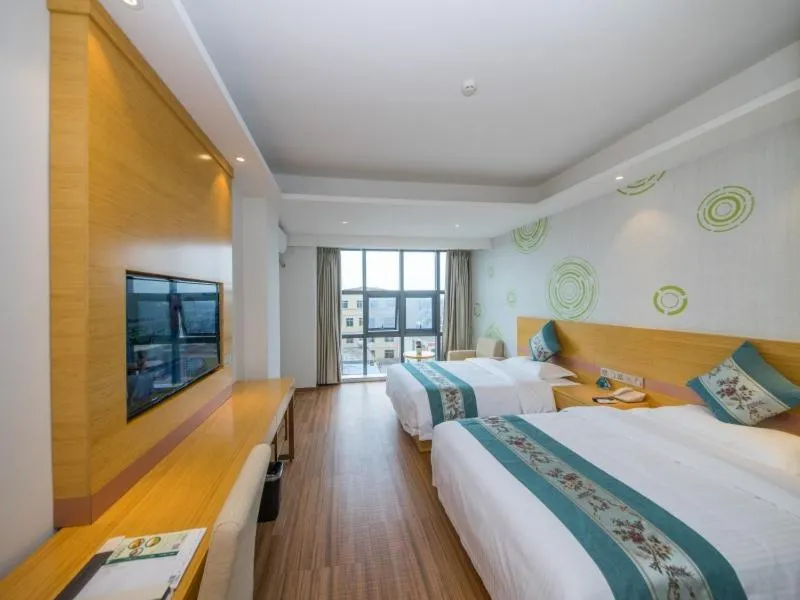 Bed in GreenTree Inn Qionghai Boao Railway Station Business Hotel