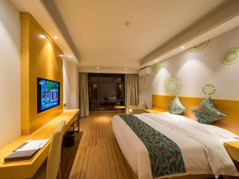 Bed in GreenTree Inn Qionghai Boao Railway Station Business Hotel