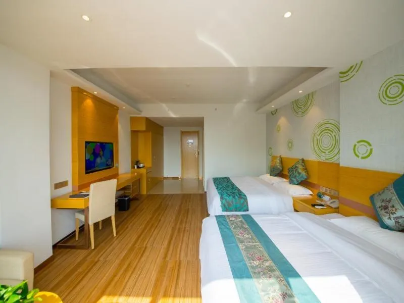 Bed in GreenTree Inn Qionghai Boao Railway Station Business Hotel