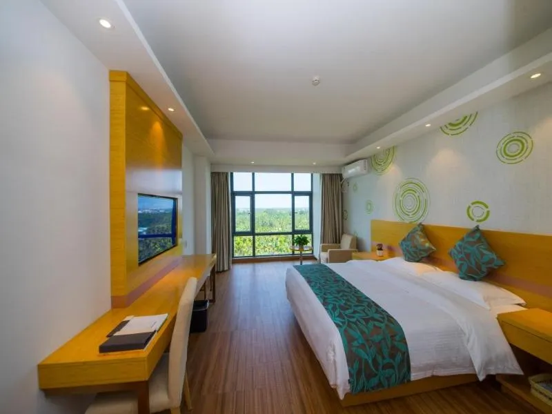 Bed in GreenTree Inn Qionghai Boao Railway Station Business Hotel