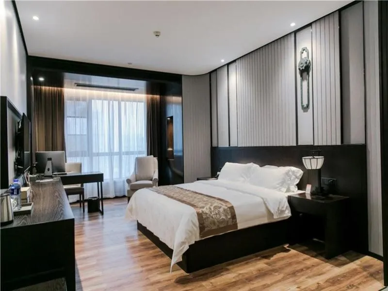 Bed in GreenTree Eastern Yingtan City Guixi Municipal Government Hotel