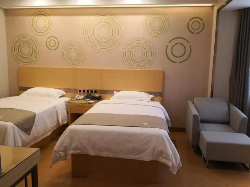 Bed in GreenTree Inn Hefei Economic Development Zone Qingtan Road One six eight Middle SchoolExpress Hotel