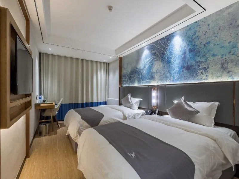 Bed in GreenTree Eastern Xuzhou High Speed Railway Station West Exit Station Hotel