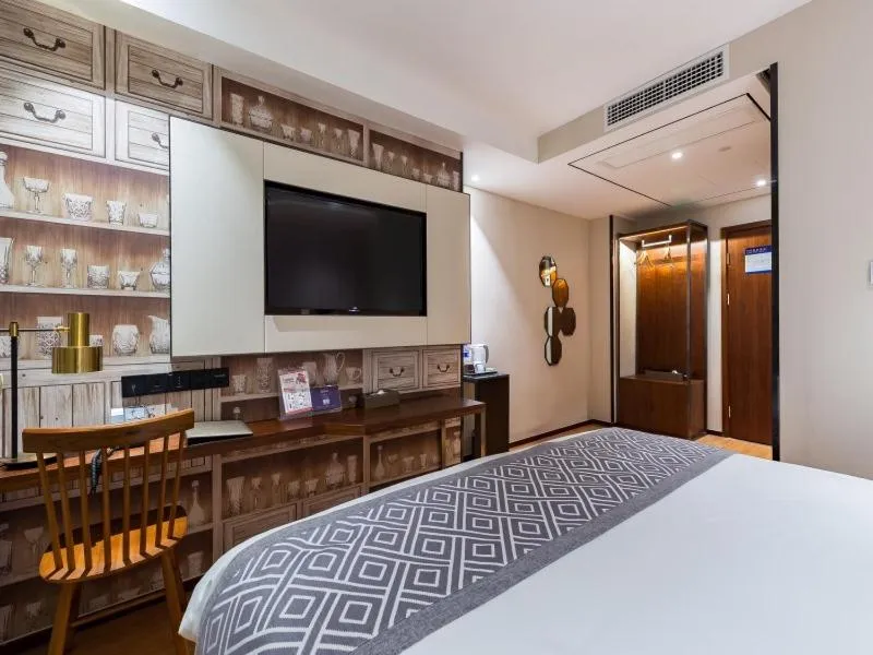 Bed in GreenTree Eastern Xuzhou High Speed Railway Station West Exit Station Hotel