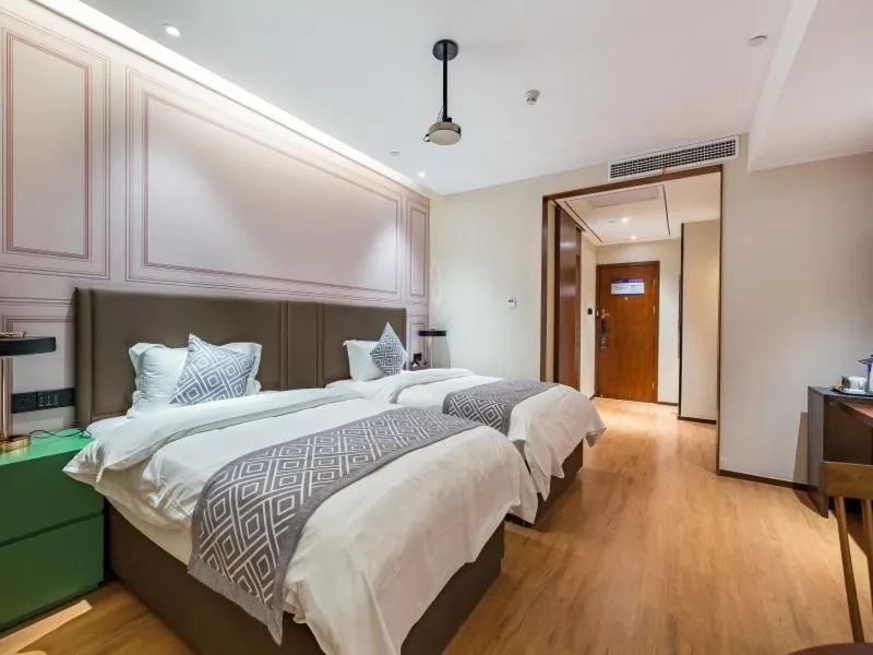 Bed in GreenTree Eastern Xuzhou High Speed Railway Station West Exit Station Hotel