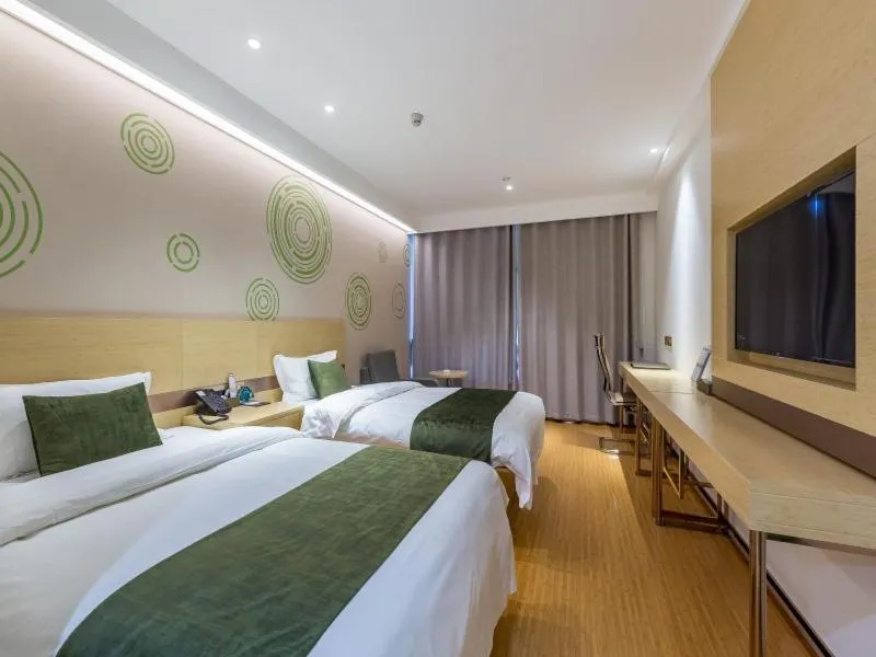 Bed in GreenTree Eastern Xuzhou High Speed Railway Station West Exit Station Hotel