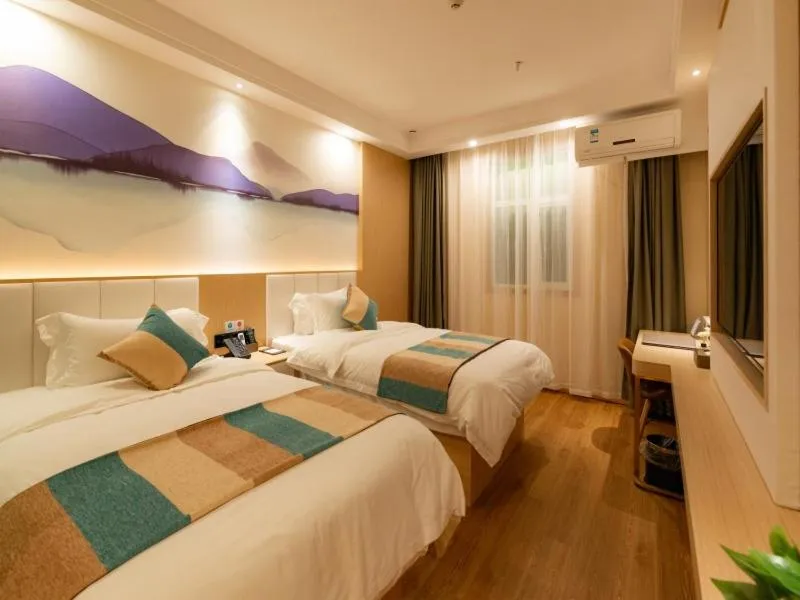 Bed in VX Xuzhou Yunlong District Normal University Yunlong Mountain Scenic Spot Hotel