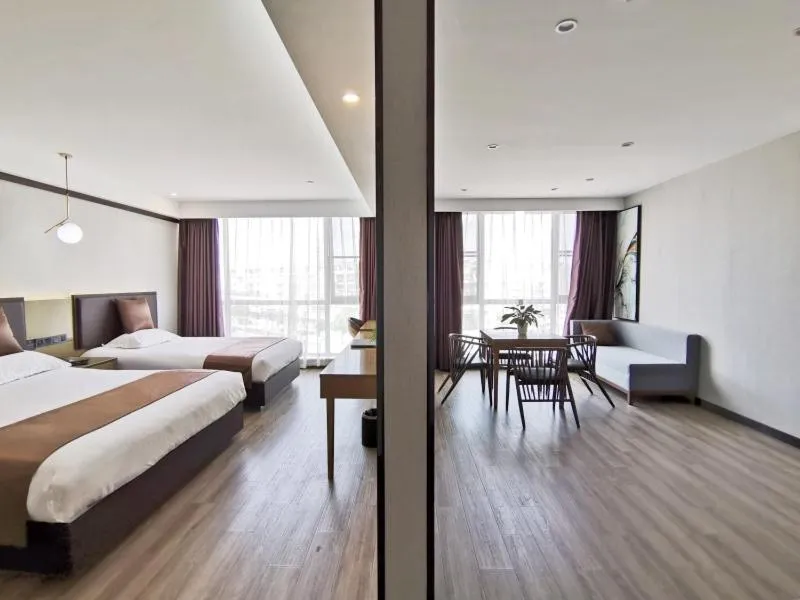 Bed in Gya Taizhou Jingjiang City South Century Plaza Hotel