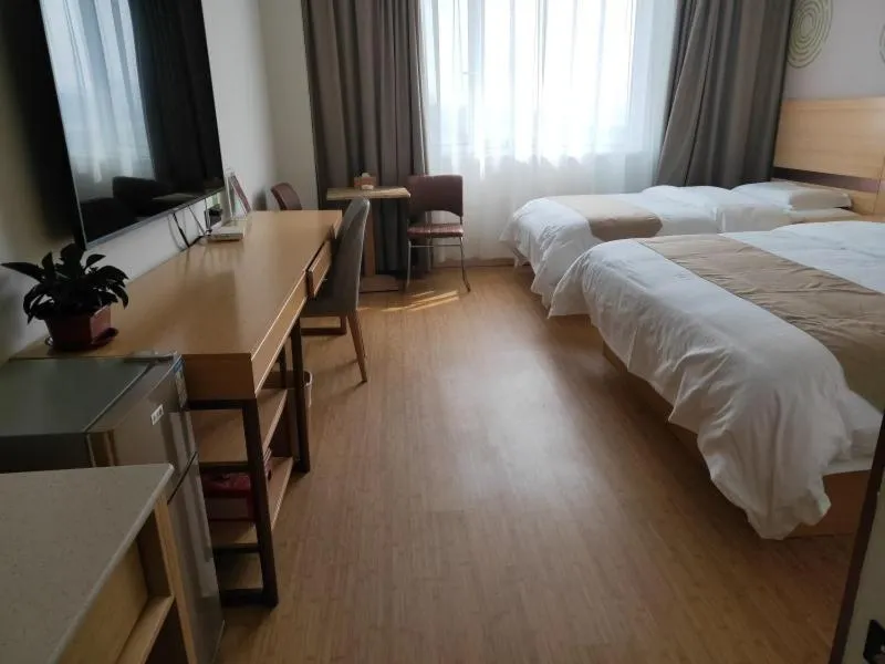 Bed in GreenTree Inn Dezhou Bus Station Train Station Express Hotel