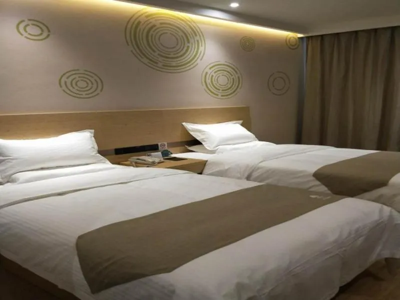 Bed in GreenTree Inn Dezhou Bus Station Train Station Express Hotel