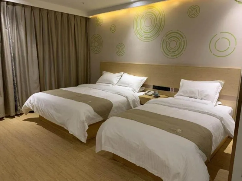 Bed in GreenTree Inn Dezhou Bus Station Train Station Express Hotel