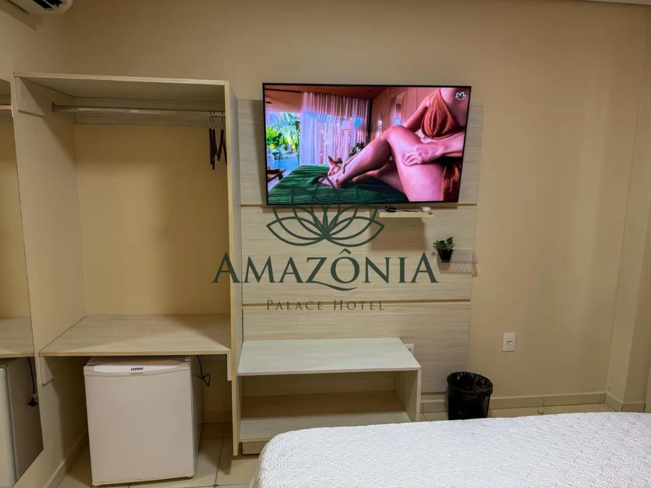 View (from property/room), Bed in Amazônia Palace Hotel