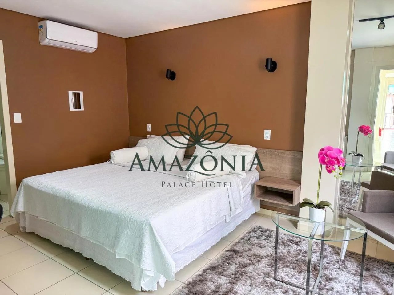 Bed in Amazônia Palace Hotel