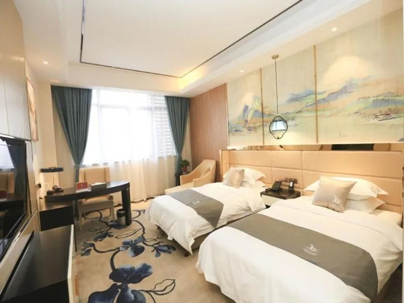 Bed in GreenTree Eastern Bengbu City Guzhen County Century Hotel