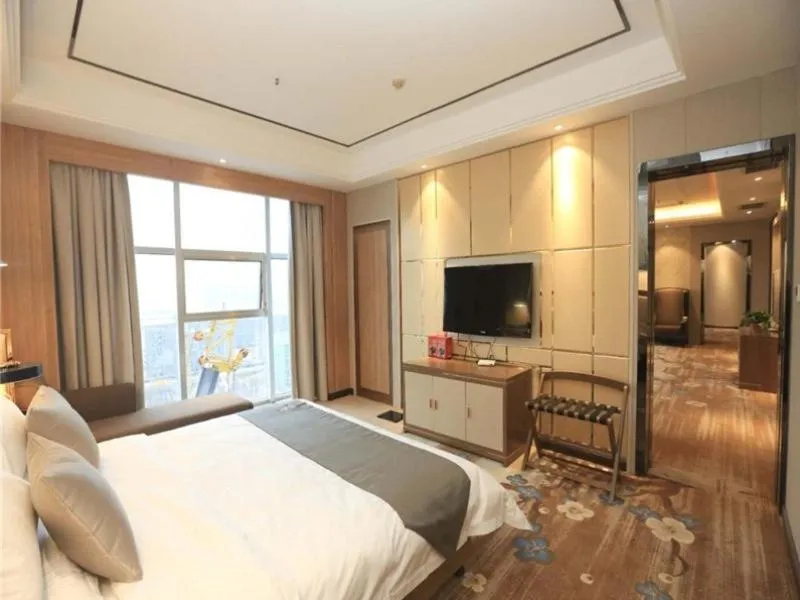 Bed in GreenTree Eastern Bengbu City Guzhen County Century Hotel