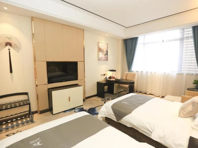 Bed in GreenTree Eastern Bengbu City Guzhen County Century Hotel