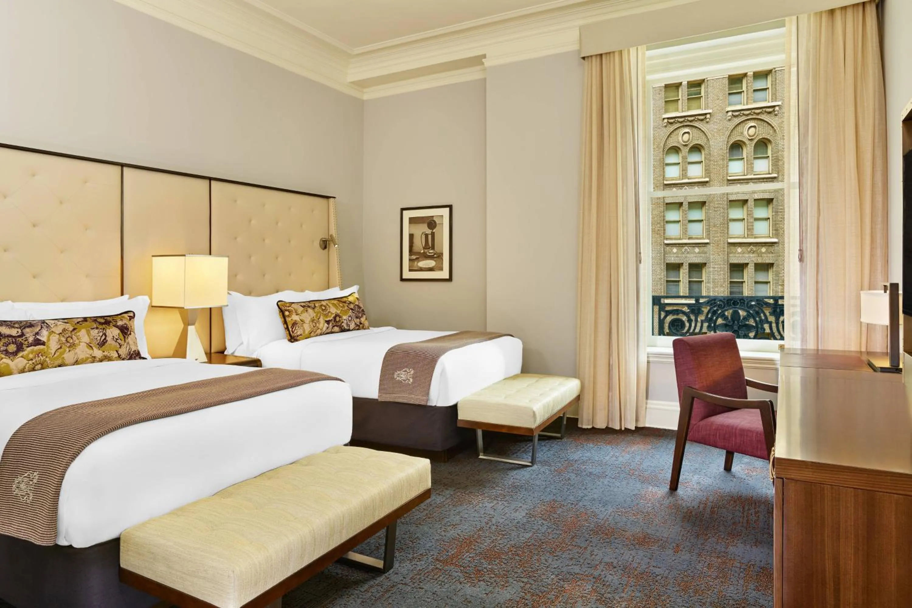 Superior Double Room with Two Double Beds and Adapted Tub - Mobility Accessible in Palace Hotel, a Luxury Collection Hotel, San Francisco