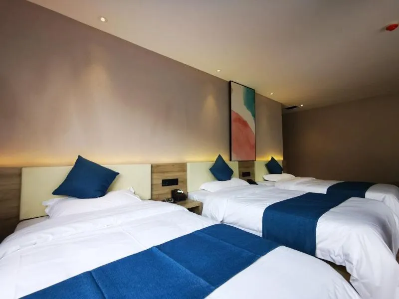 Bed in VX Wuxi Huishan District Yuqi Gonggye Yuan Zhengzhong Road Hotel