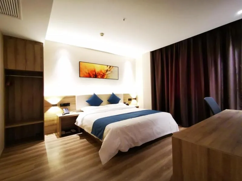 Bed in VX Wuxi Huishan District Yuqi Gonggye Yuan Zhengzhong Road Hotel