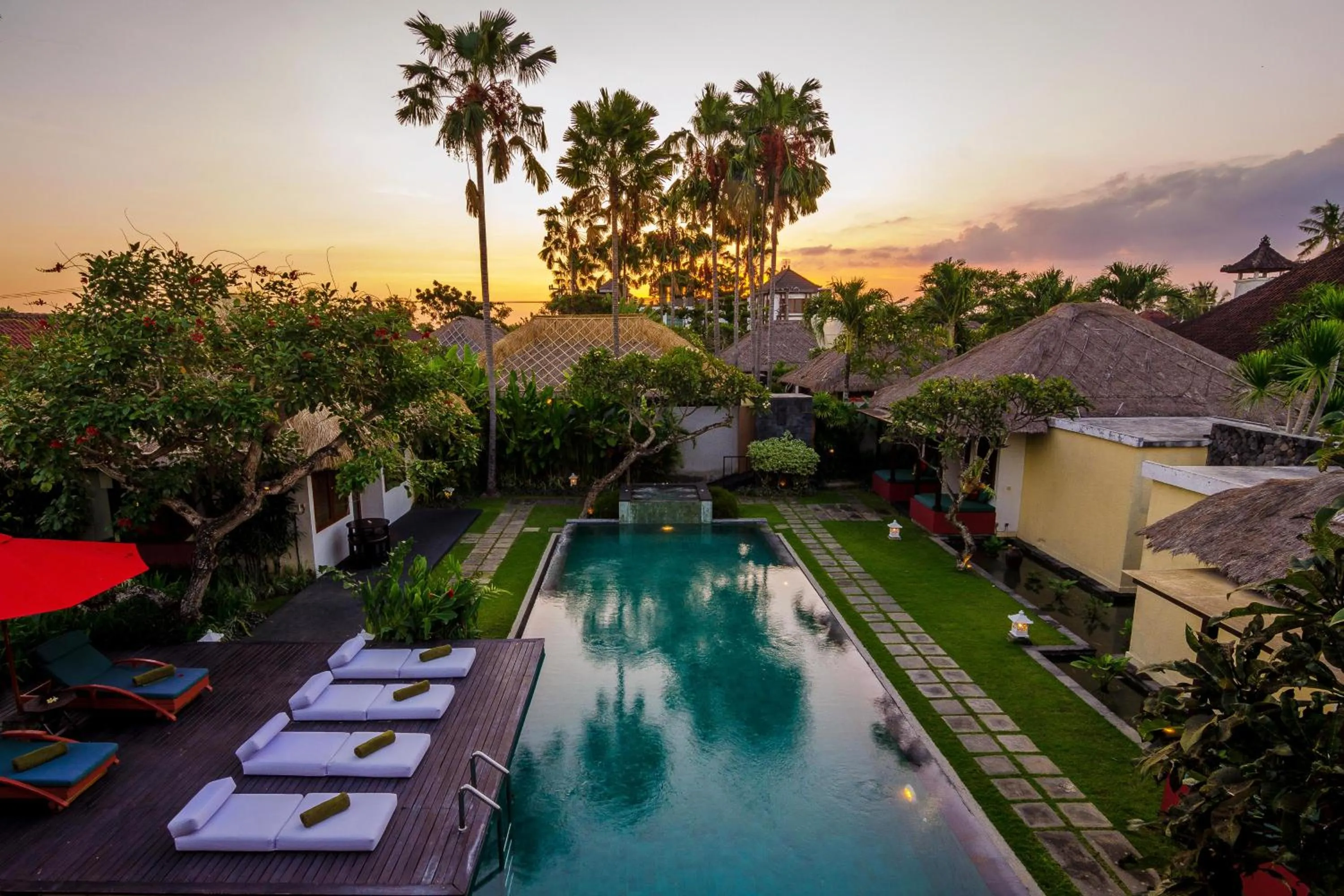 Pool view in Imani Villas