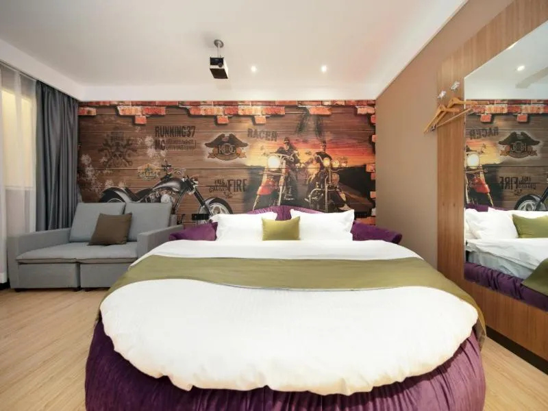 Bed in GreenTree Inn Kunming Nanping Pedestrian Street Hotel