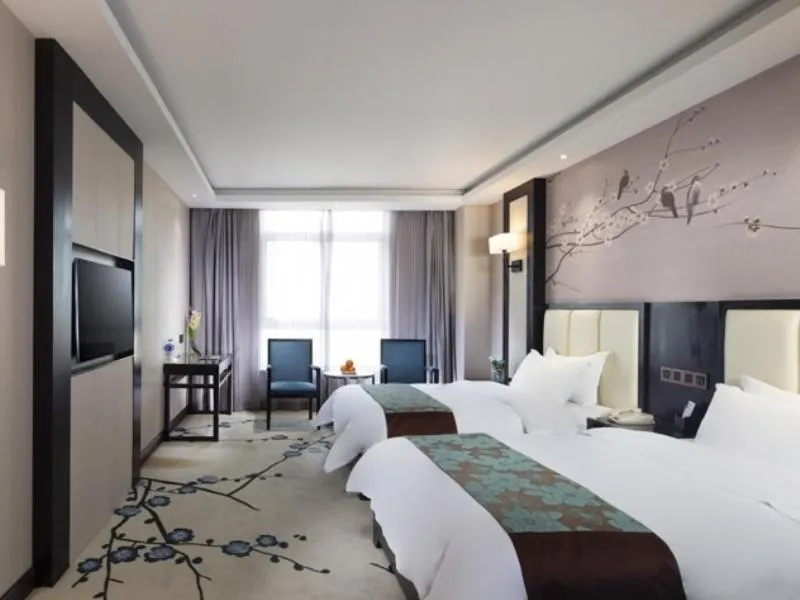 Bed in GreenTree Eastern Yancheng North Bus Station Boutique Hotel