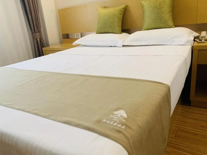 Bed in GreenTree Inn Tianjin Hedong District Tianjin Station Front Square Express Hotel