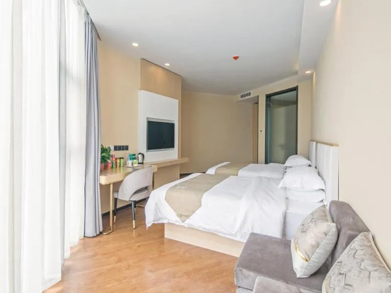 Bed in GreenTree Qindao Chengyang Zhengyang Middle Road Wanda Hotel