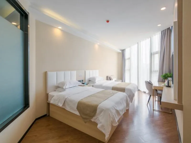 Bed in GreenTree Qindao Chengyang Zhengyang Middle Road Wanda Hotel