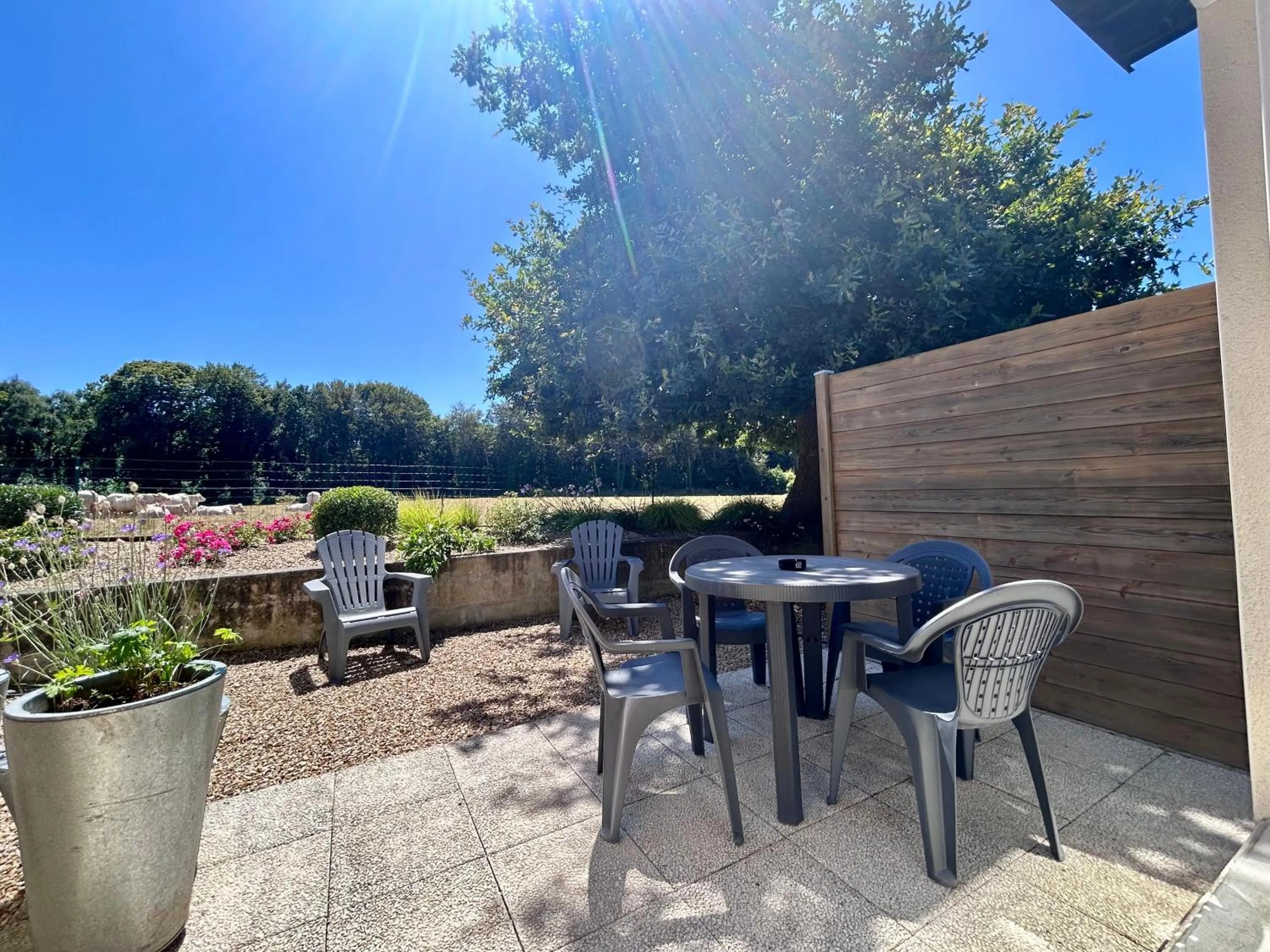 Patio in BRIT HOTEL Lannion-Perros Guirec