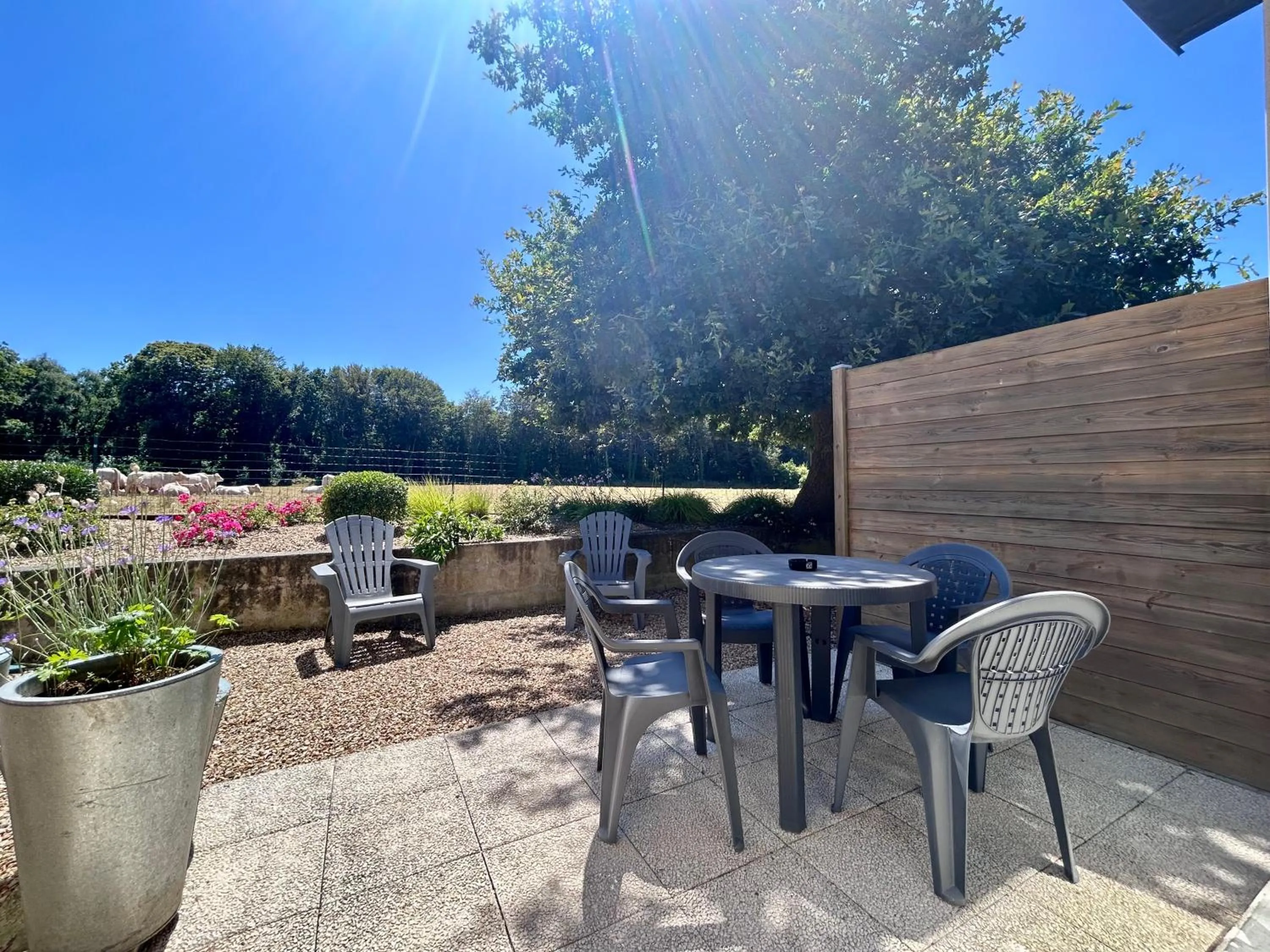 Patio in BRIT HOTEL Lannion-Perros Guirec