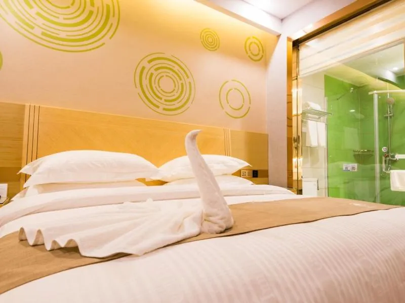 Bed in GreenTree Inn Maanshan East Railway Station Oushang Supermarket Business Hotel
