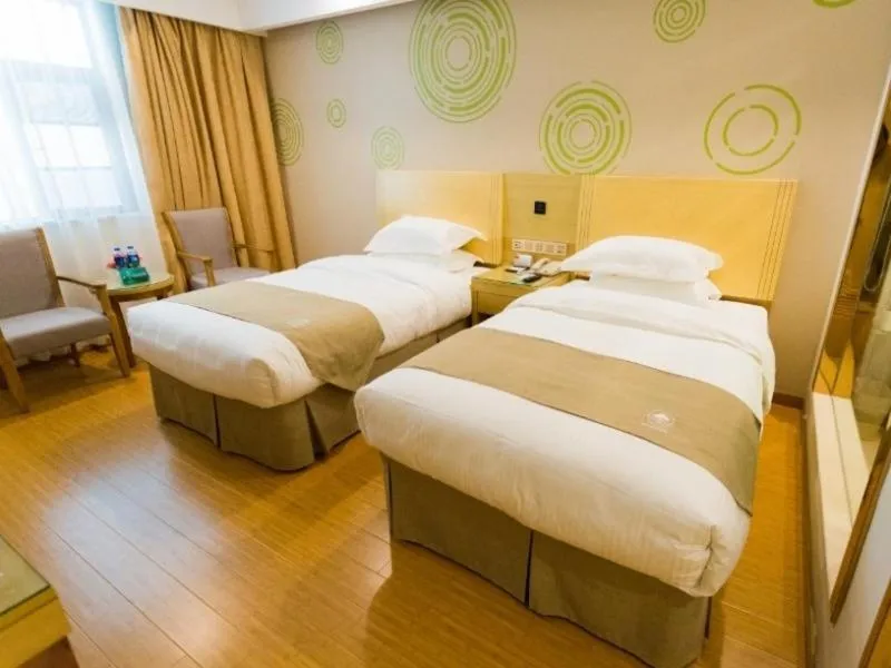 Bed in GreenTree Inn Maanshan East Railway Station Oushang Supermarket Business Hotel