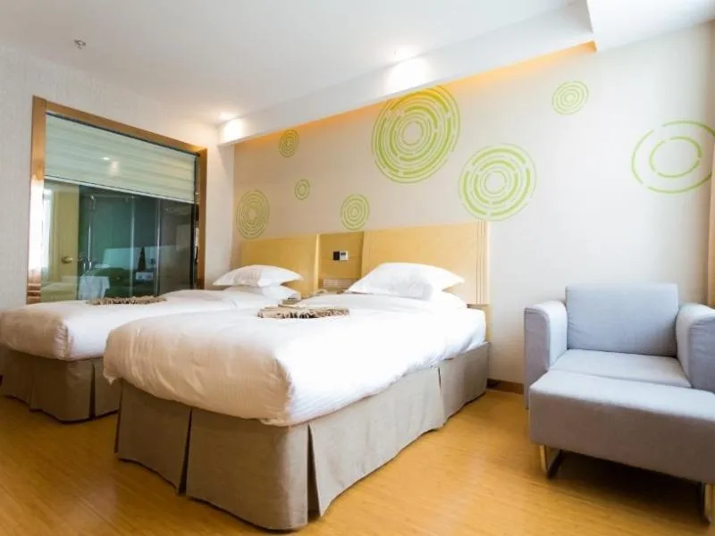 Bed in GreenTree Inn Maanshan East Railway Station Oushang Supermarket Business Hotel