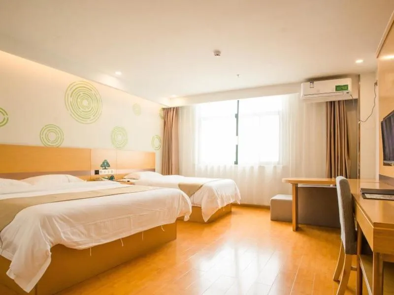 Bed in GreenTree Inn Zaozhuang Taierzhuang Ancient City Tourist Service Center Business Hotel