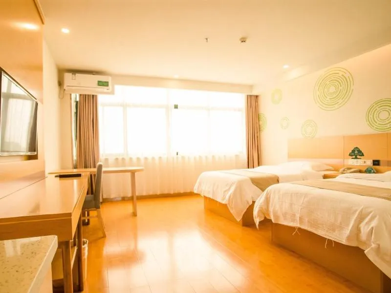 Bed in GreenTree Inn Zaozhuang Taierzhuang Ancient City Tourist Service Center Business Hotel